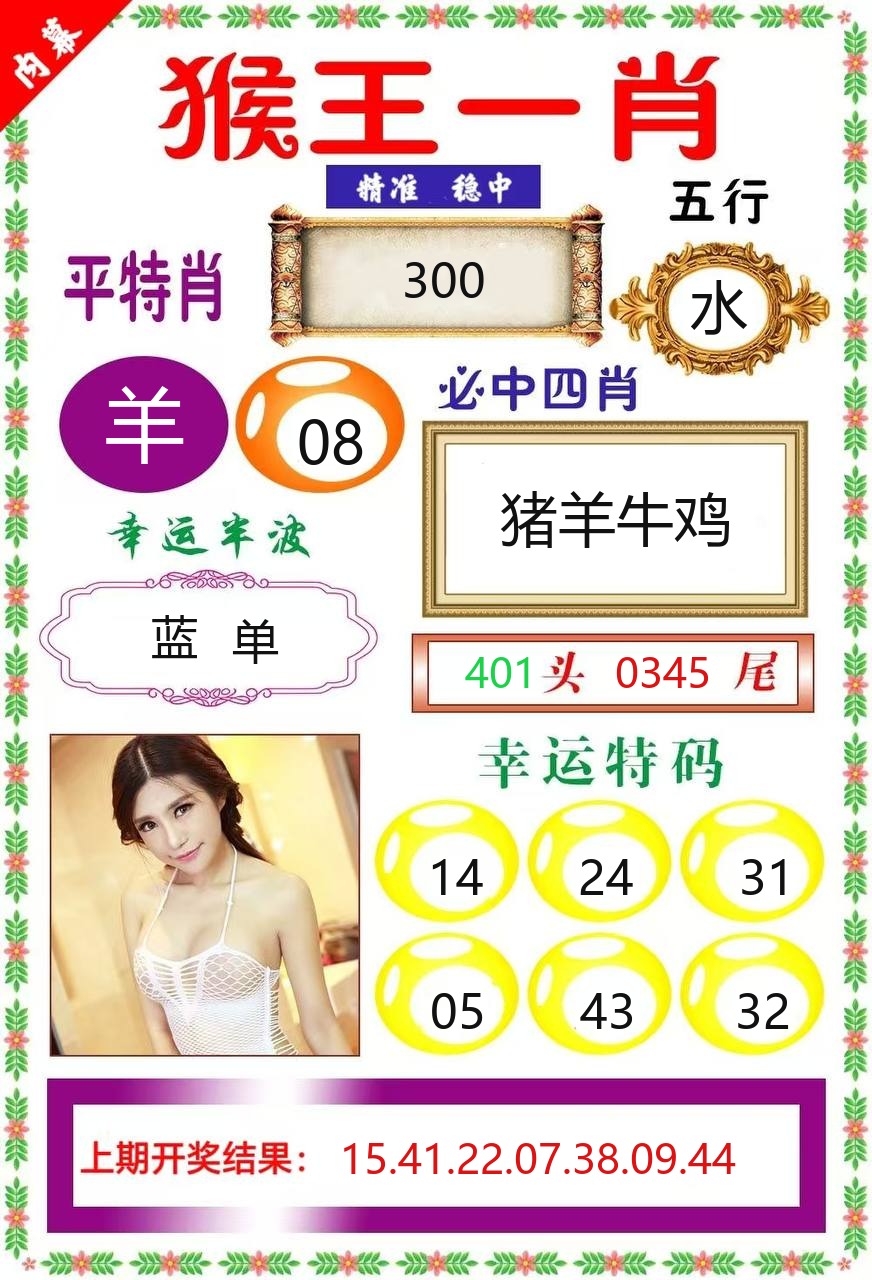 老澳乐彩猴王一肖资料图