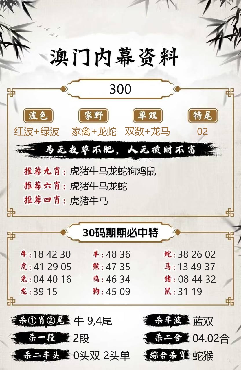老澳乐彩内幕资料模板